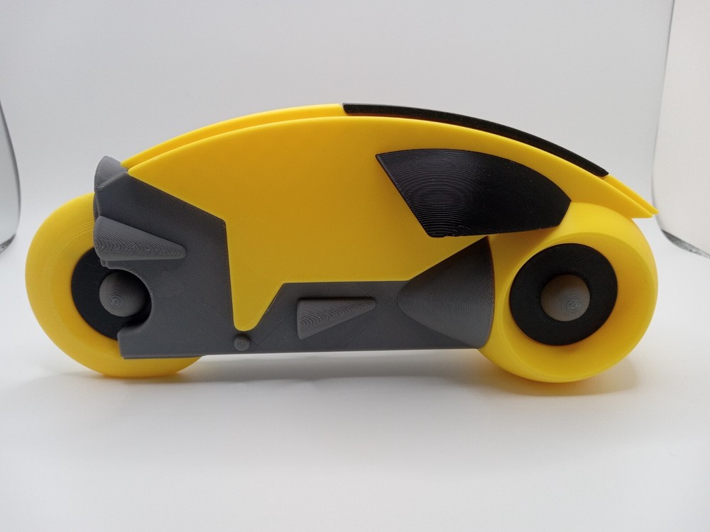 Retro Lightcycle Yellow for Vintage Tron display action figures & light cycle