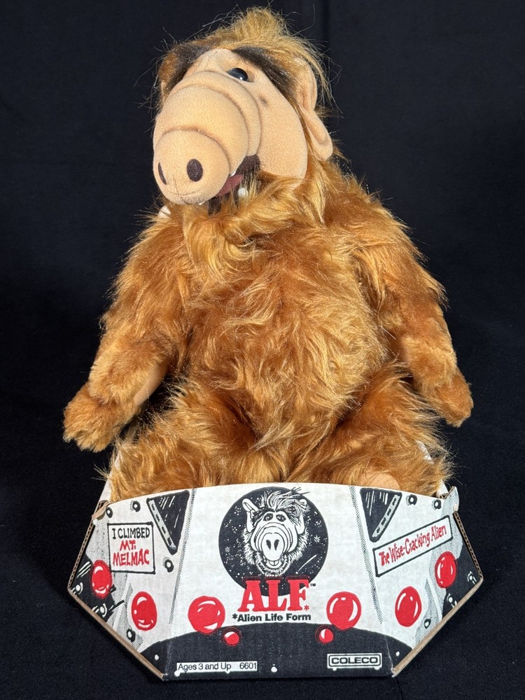 Coleco ALF Alien Life Form 18″ Plush Toy Vintage 1986 New! MIB! Near Perfect Box