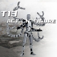 T13 Already Assembled Action Figure Accessories,T13 Multi-Jointed Movable,for…