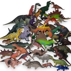 Dinosaur Action Figures Lot Jurassic Bundle Collection Toy Set Junk Drawer VTG.