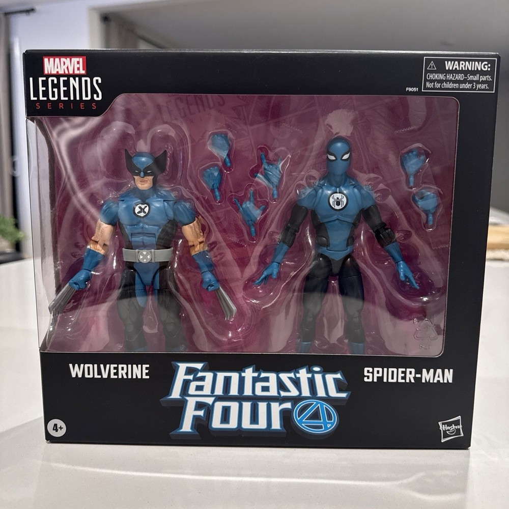 Marvel Legends Fantastic Four Wolverine and Spider-Man 2 Pack Action Figures