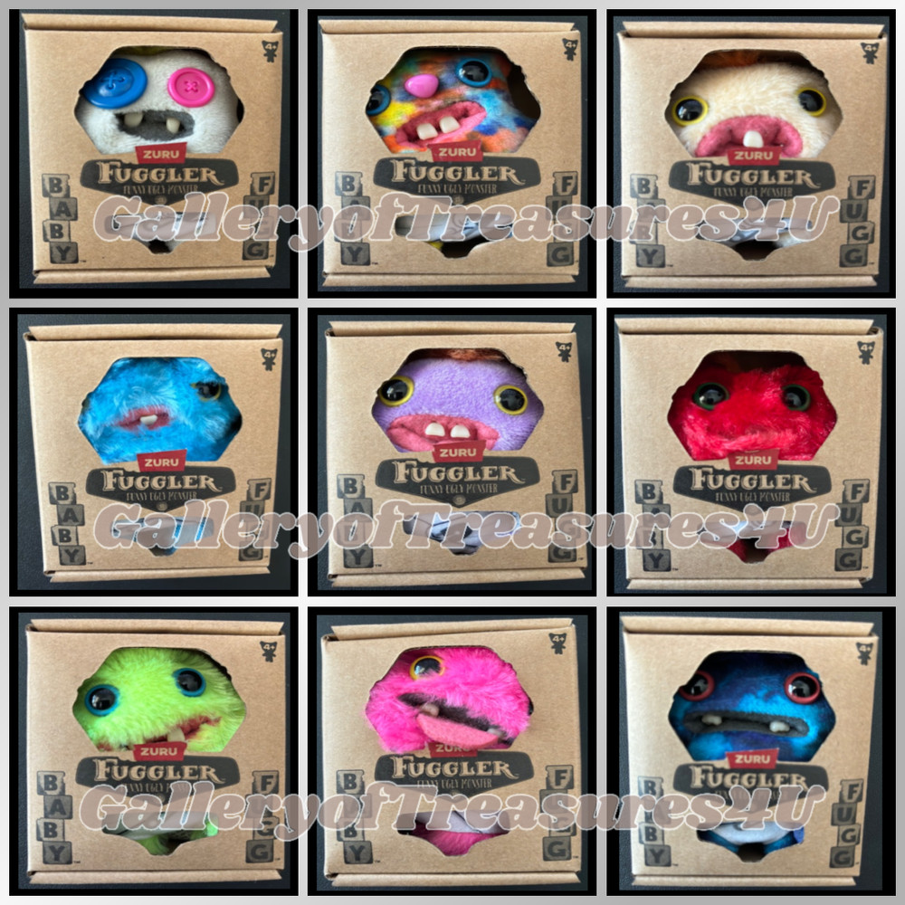 Baby Fugg Fuggler Mini Funny Ugly Monster Plush 4″ Series of 9 – U Choose