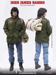 John Rambo SlyStallone Shop Kaustic Plastik 1/6 Super rare figure