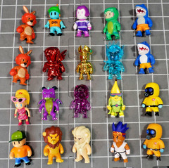 Lot of 20 Stumble Guys Mini Figures Rares Translucent Barbie DIRAMIX