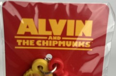 Alvin & The Chipmunks Rubber Bendable Keychains (Lot Of 4) 20th Century Fox, NEW