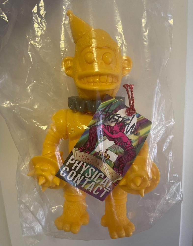 Kikkaketoy Iron Monkey Yellow Prime Body Rare Sofubi Figure In Stock H7.9in