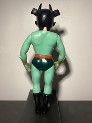 RARE VINTAGE DEVILMAN 11″ 1970s SOFUBI w/MASK & Card Zollmen Bullmark Popy Nagai