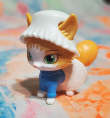 Disney Whisker Haven Tales Figure ~ TILLIE Orange Kitten Cat ~ Tutu Tailor