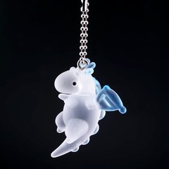 Qualia Clear Baby Dragon Keychain Figure Japan Blind Box 1 Random Gashapon Toy