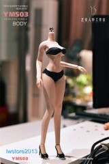 YM503 1/6 Medium Breast Thin Waist Girl 12″ Female Action Figure Body Hands Foot