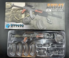 1/6 AKS47 Gun Model Folding Buttstock Assault Rifle Weapon For 12″ Action Figure