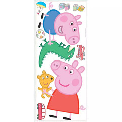5 In. W X 19 In. H Peppa the Pig – Peppa and George Playtime 8-Piece Peel and St