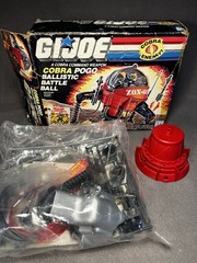 GI JOE Cobra Pogo 1987 Original Parts Bag Sealed Unopened Hasbro Vtg Open Box