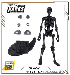 Vitruvian H.A.C.K.S. BLACK 1:18 Scale Action Figure: Skeleton Blank