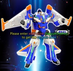 Metal Cardbot S CIELO Action Figure Jet Fighter Transformer Robot Plane Boy Toy