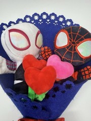 Spider-Man & Ghost-Spider Marvel Valentine’s Day 14″ Plush Bouquet 2025