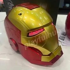 Iron Man MK5 Gold Helmet | Electric Opening & Closing Mask | LED Light Cosplay