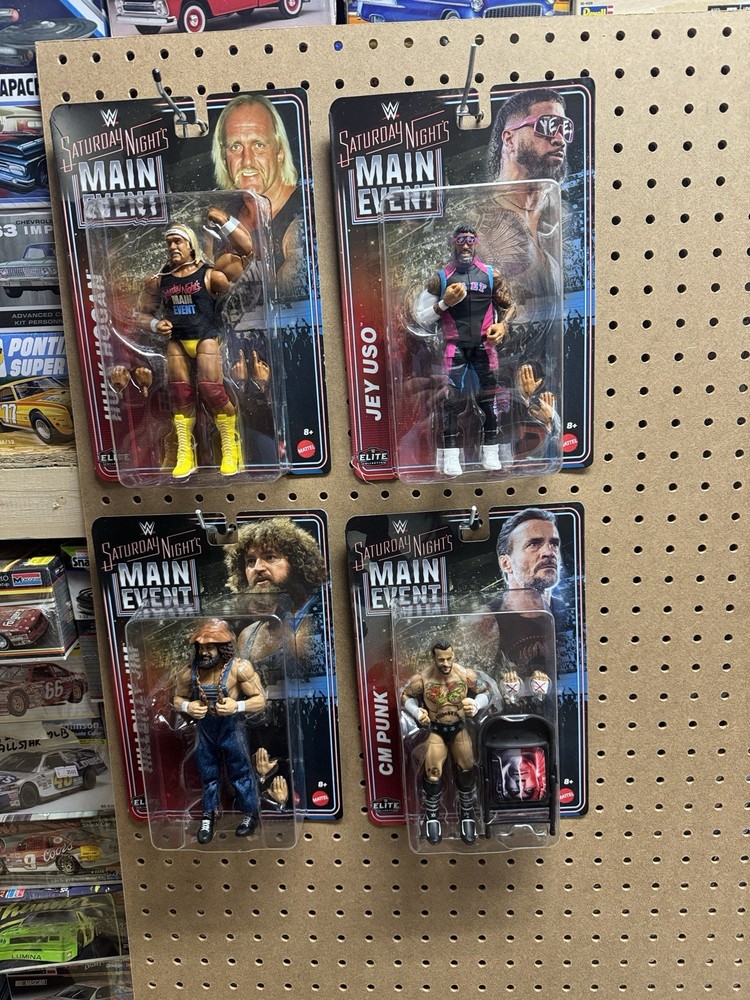 WWE Elite Saturday Nights Main Event Complete Set of 4, (Series 1) *IN HAND*