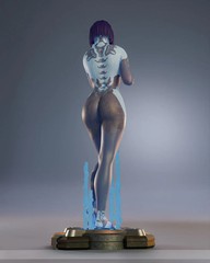 Cortana – Halo-25 cm Figure/Statue,3d printed,Painted,handmade