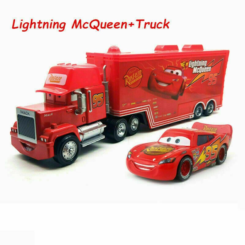 Disney Pixar Cars Black Storm Jackson DiNOco Cruz Mack Hauler Truck & Car Toys