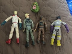 Lot Of 4 Ghostbusters Figures + Slimer!