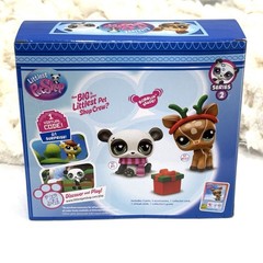 Littlest Pet Shop Pet Pairs with Virtual Code Panda & Deer Winter Pals – New