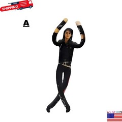 Michael Jackson Cosplay Doll Plush Stuffed Figure Abstract Joint Mobility Toy US