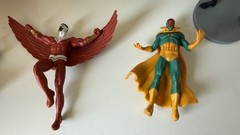 Marvel DC Superhero Action Figure Lot of 12 Batman Loki Vision Hawkeye Robin