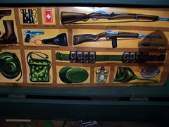 GI JOE 1964 First Issue Foot Locker with Lots accessories from Estate See Photos