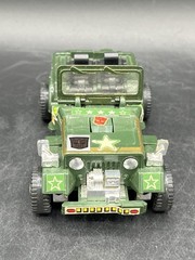 Vintage 1984 Transformers G1 Hound Takara Jeep Original w/ Weapons Missing Tire