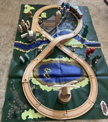 1993 Learning Curve Wooden Thomas Train Instant System Set #4! VHTF