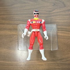 Masked Hero Action Figure Toy Plastic Red White Black Yellow