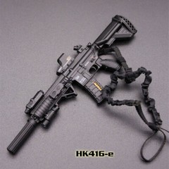 1/6 Scale Gun Model Toys HK416 M4 Assault Rifle Weapon 12 Inch Soldier Figure