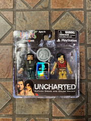 Playstation Sony Uncharted Minimates NATHAN DRAKE & CHLOE FRAZIER TRU Exclusive