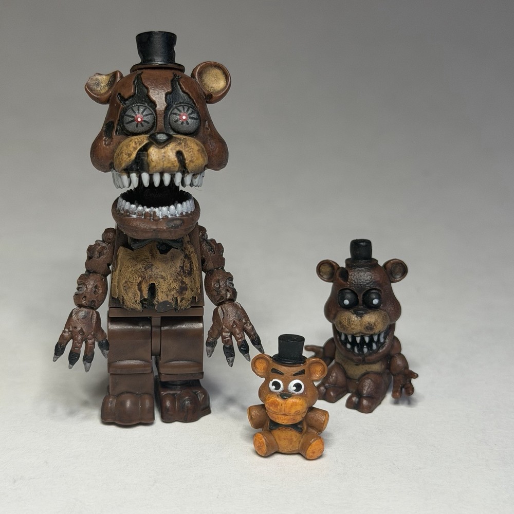 McFarlane FNAF Nightmare Freddy Figure w/ 2 Freddles Five Nights at Freddy’s