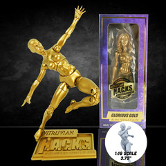 Gold Female Blank Action Figure 10th Anniversary Vitruvian H.A.C.K.S.
