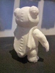 Star Wars Ewok Cartoon Wicket 3 Inch Fig 3D FDM Printed White