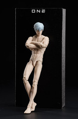 1/12 Scale Male Anime Action Figure Body White 16cm Super Flexible Articulated