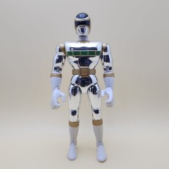 POWER RANGERS In Space (Vintage 1998) SILVER RANGER 8″ Talking Action Figure