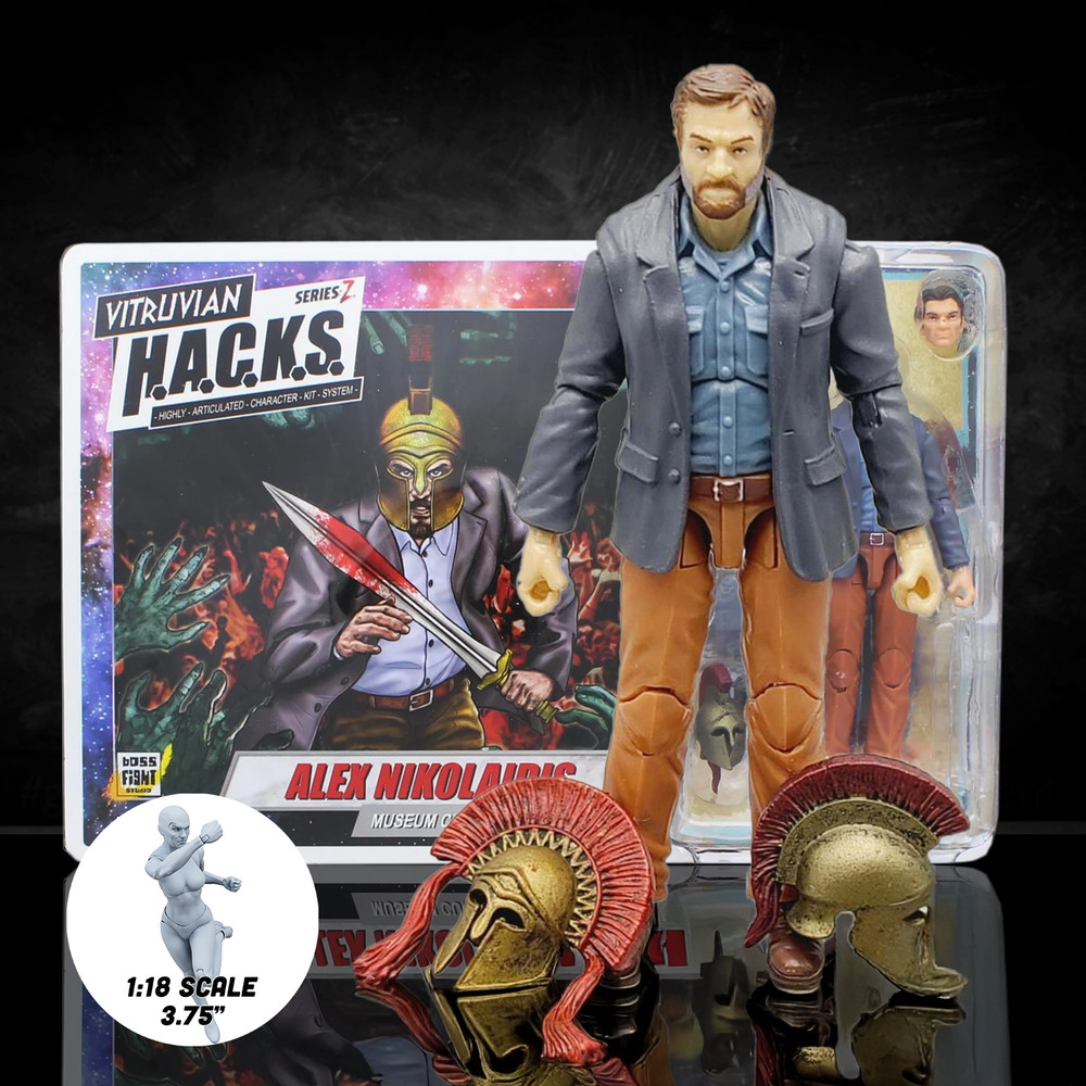 Vitruvian H.A.C.K.S. Action Figure: Alex Nikolaidis – Courageous Museum Curator