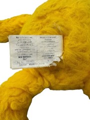 Vintage 1983 Coleco Dr Seuss Star Belly Sneetch Yellow Plush 20″ Bumblebee Bee