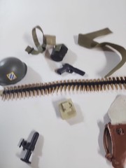 VTG GI Joe Lot 12″ Inch Doll Accessories Weapon GUN Helmet Medical Kit TOY #2