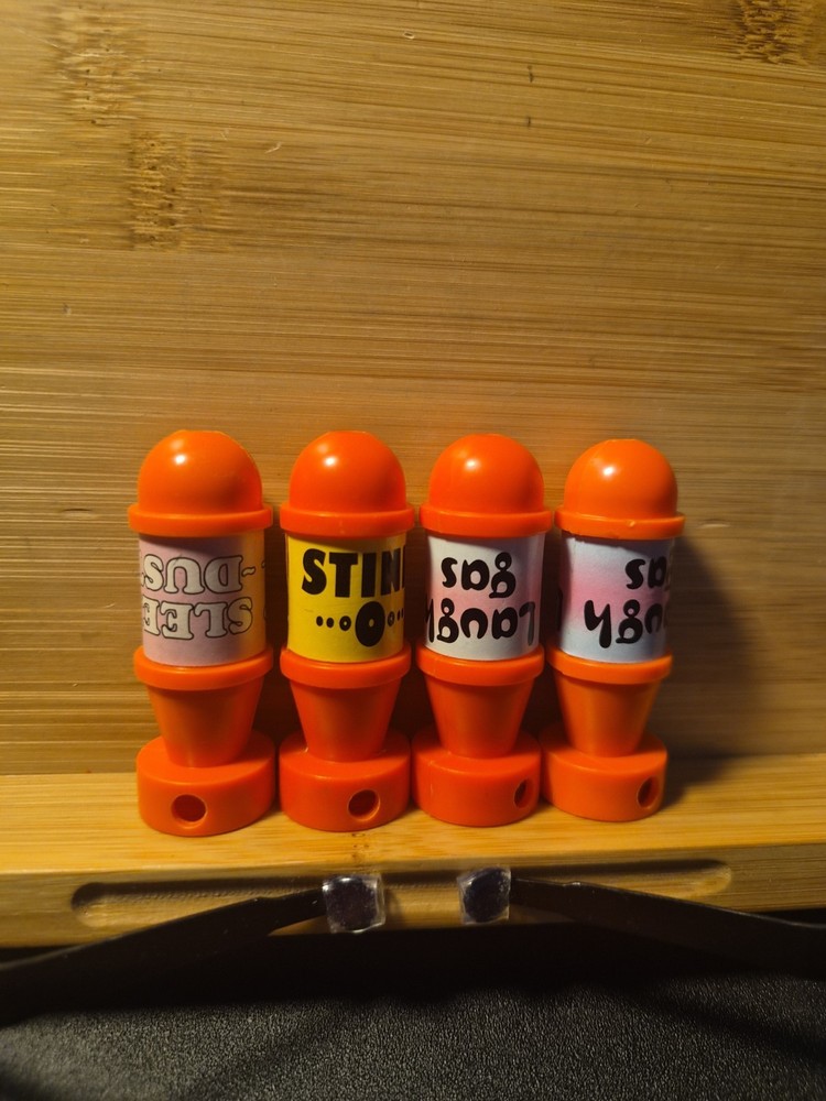 Vtg TMNT Turtle Wagon Van BLIMP Itchy/ Stink / Laugh/ Sleep BOMB missile Lot 4