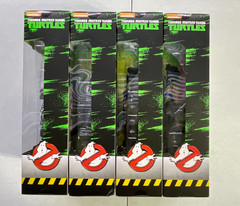Playmates NINJA Ghostbusters TMNT Action Figures Complete Set of 4 SEALED -i01