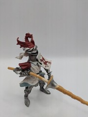 PLASTOY RED & SILVER DRAGON MEDIEVAL KNIGHT JOUSTING LANCE FANTASY FIGURE! VGC!