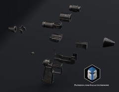 Thrawn’s RK-3 blaster – 3D Printed – DIY KIT Prop 1:1 3d printed (non firing)