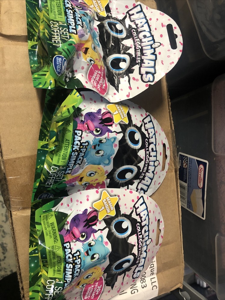 3x Spin Master Hatchimals Colleggtibles Pack Season 1 Blind Random 3 Bags Total