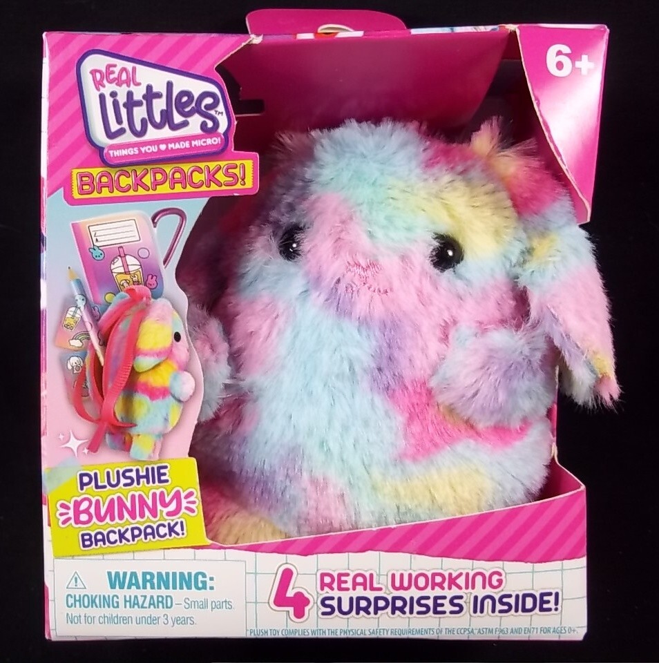 Real Littles PLUSHIES Bunny mini backpack 4 surprises NEW
