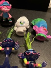 Lot of 12 Trolls Figures Characters Toys Dolls World Tour Finger Puppets Etc