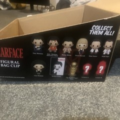 12 Mint Scarface Mini Blind Figural Bag Clips . 8 Of Set Of 12 Plus 4 Doubles